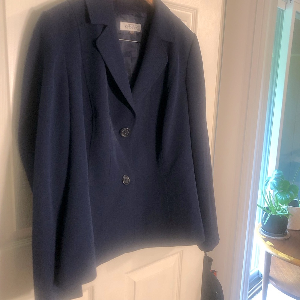 Kaspar Navy Blazer 16W